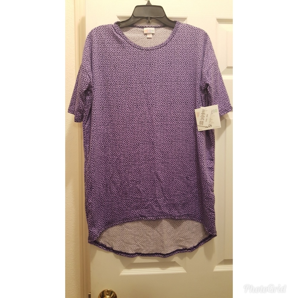 Lularoe xxx irma shirt purple